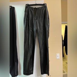 Express black leather pants